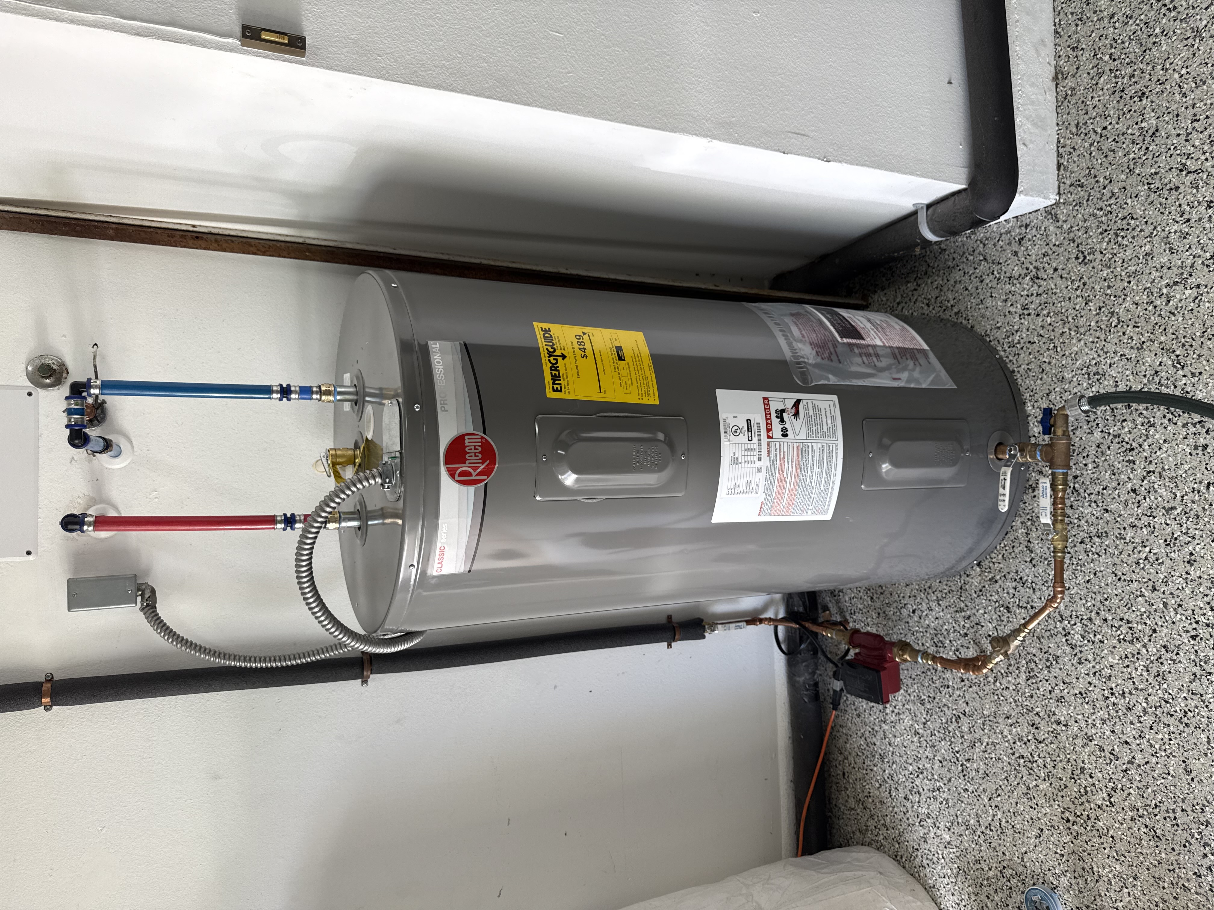 Water heater installation